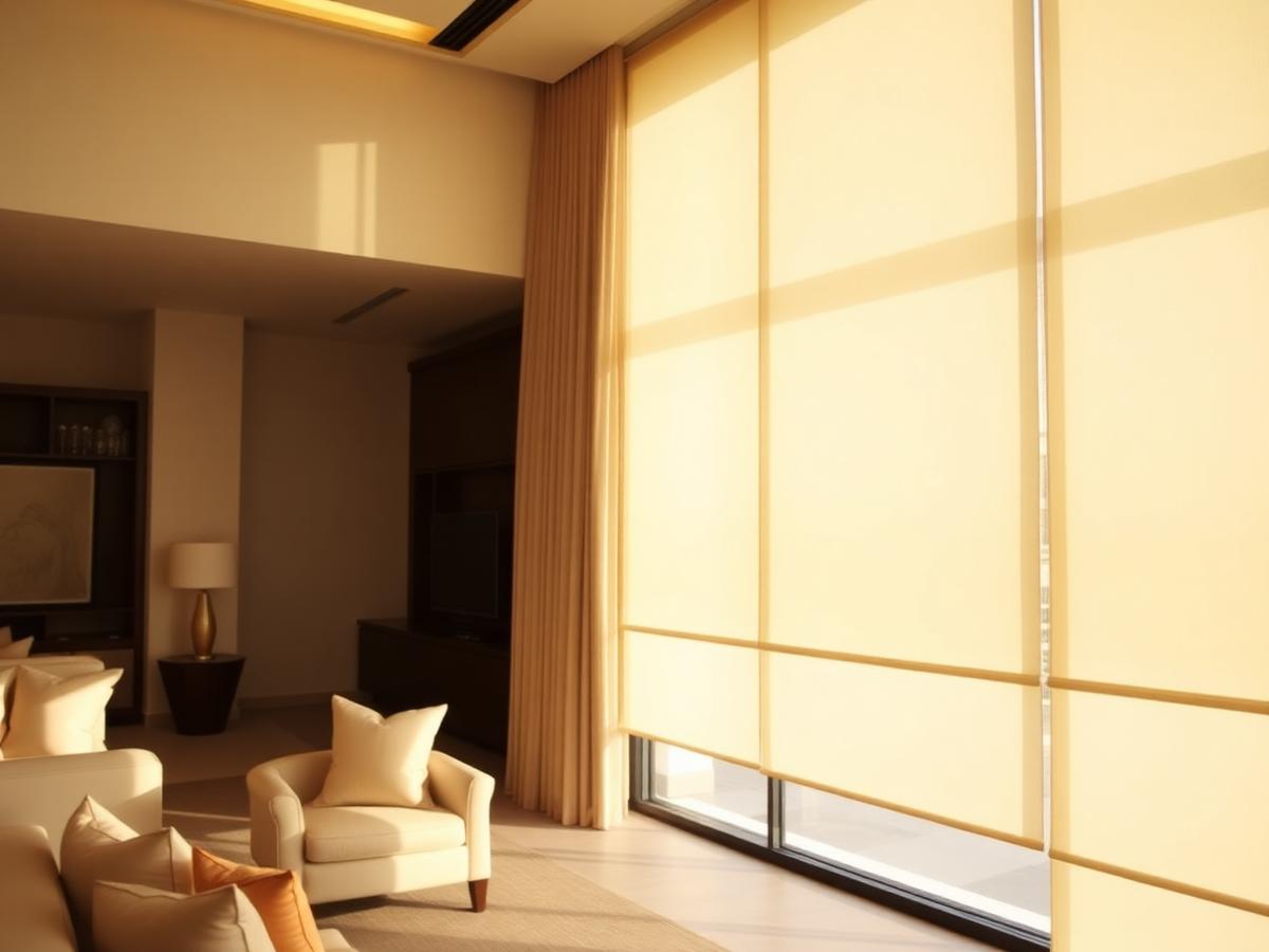 Roller Blinds by Skyliving Shades in a UAE interior